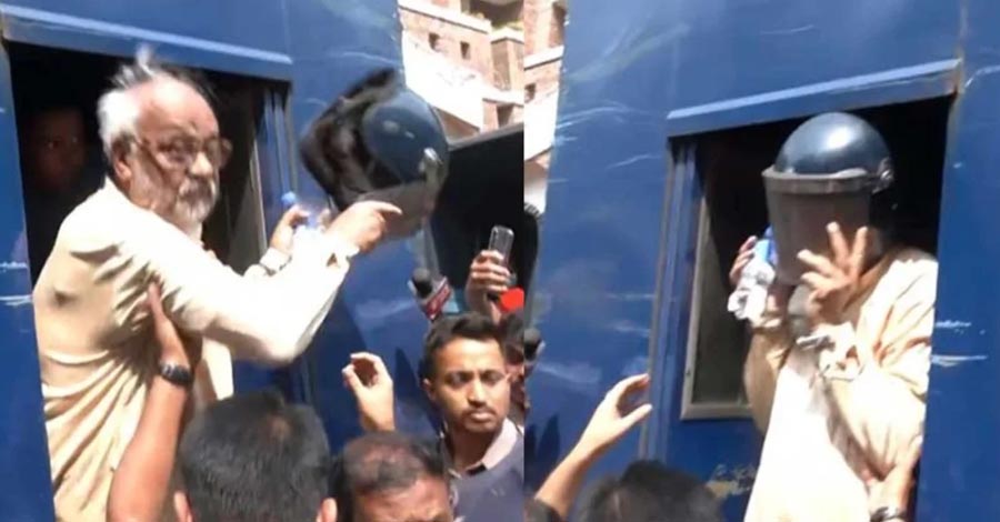 আমি আওয়ামী লীগের না, হেলমেট পরব না’—প্রিজন ভ্যানে আখতারুজ্জামানের হুঙ্কার