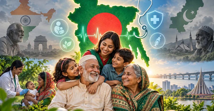 বাঁচার দৌড়ে ভারত-পাকিস্তানের চেয়ে এগিয়ে বাংলাদেশ