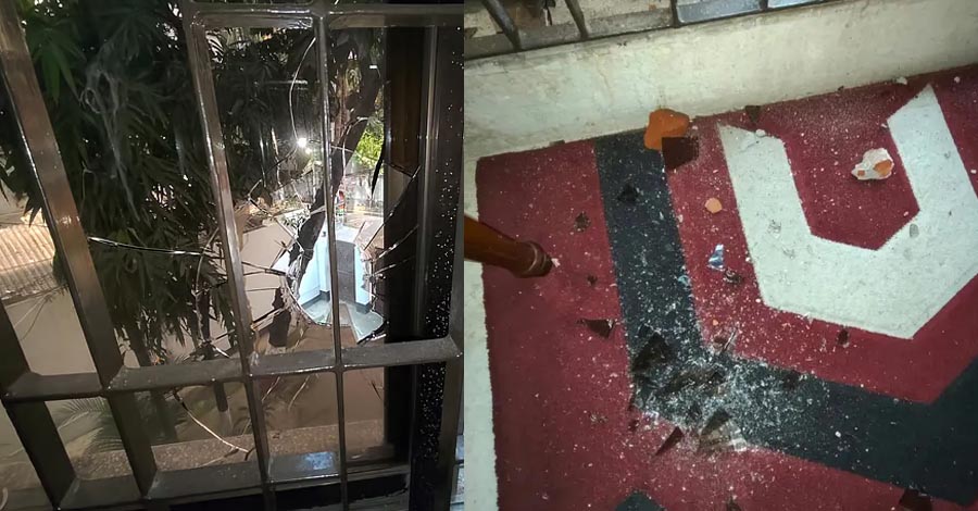 মিছিল নিয়ে জি এম কাদেরের বাসায় হামলা-ভাঙচুর