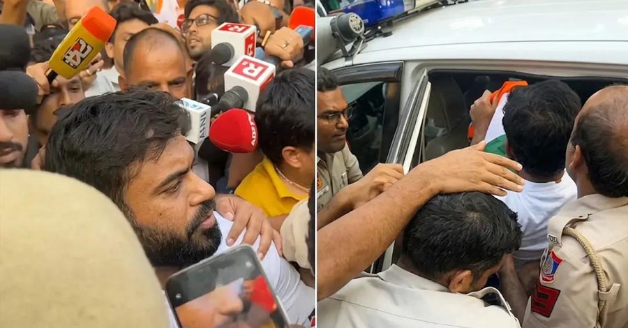 পতাকা হাতে সেন্ট্রাল পার্কে যাওয়ার চেষ্টা, দিল্লিতে ফের আটক অভিজিৎ দীপকে